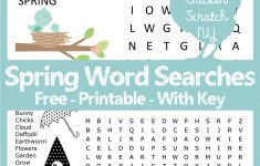 Spring Word Search - Printable Spring Puzzles