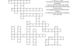 St. Patrick's Day Crossword | Children Education | St Patrick Day - St Patrick's Day Crossword Puzzle Printable