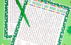 St. Patrick's Day Word Search Printable - Happiness Is Homemade - Free Printable St Patrick's Day Crossword Puzzles
