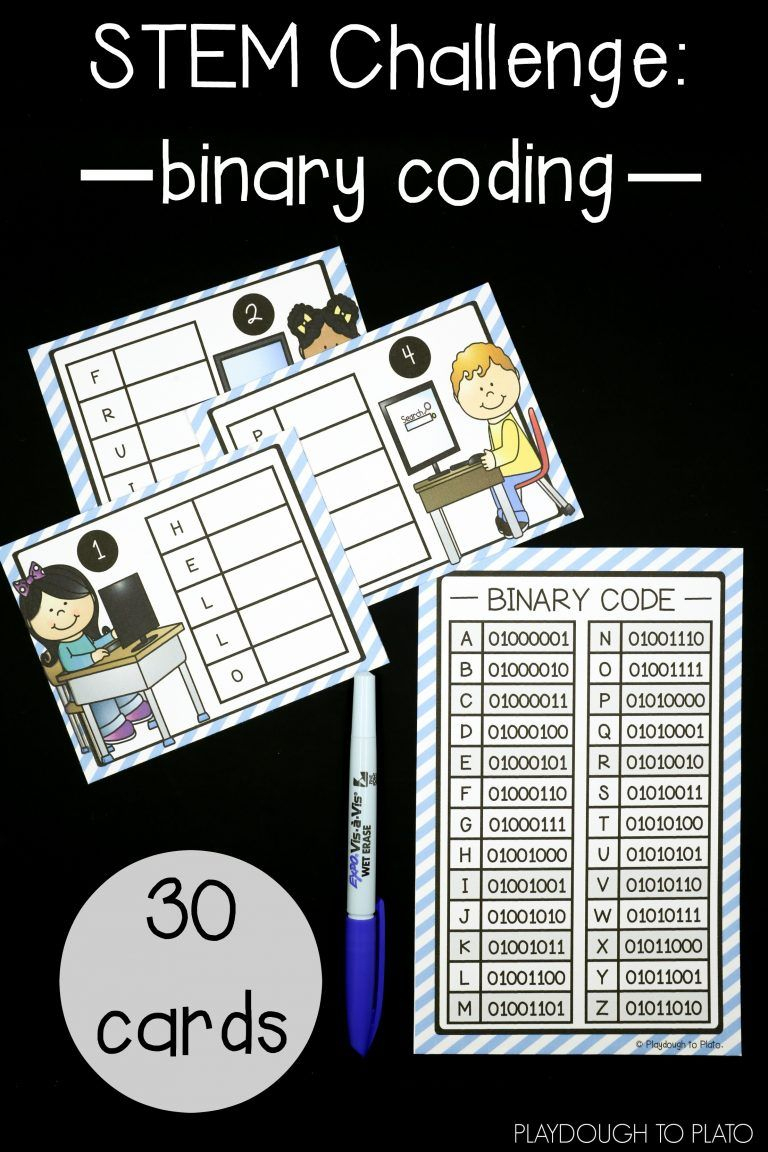 Stem Challenge: Write Computer Code | Lesson Plans &amp;amp; Printables - Printable Binary Puzzle