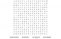 Stress Word Search For Words – Jerusalem House - Printable Stress Management Crossword Puzzle