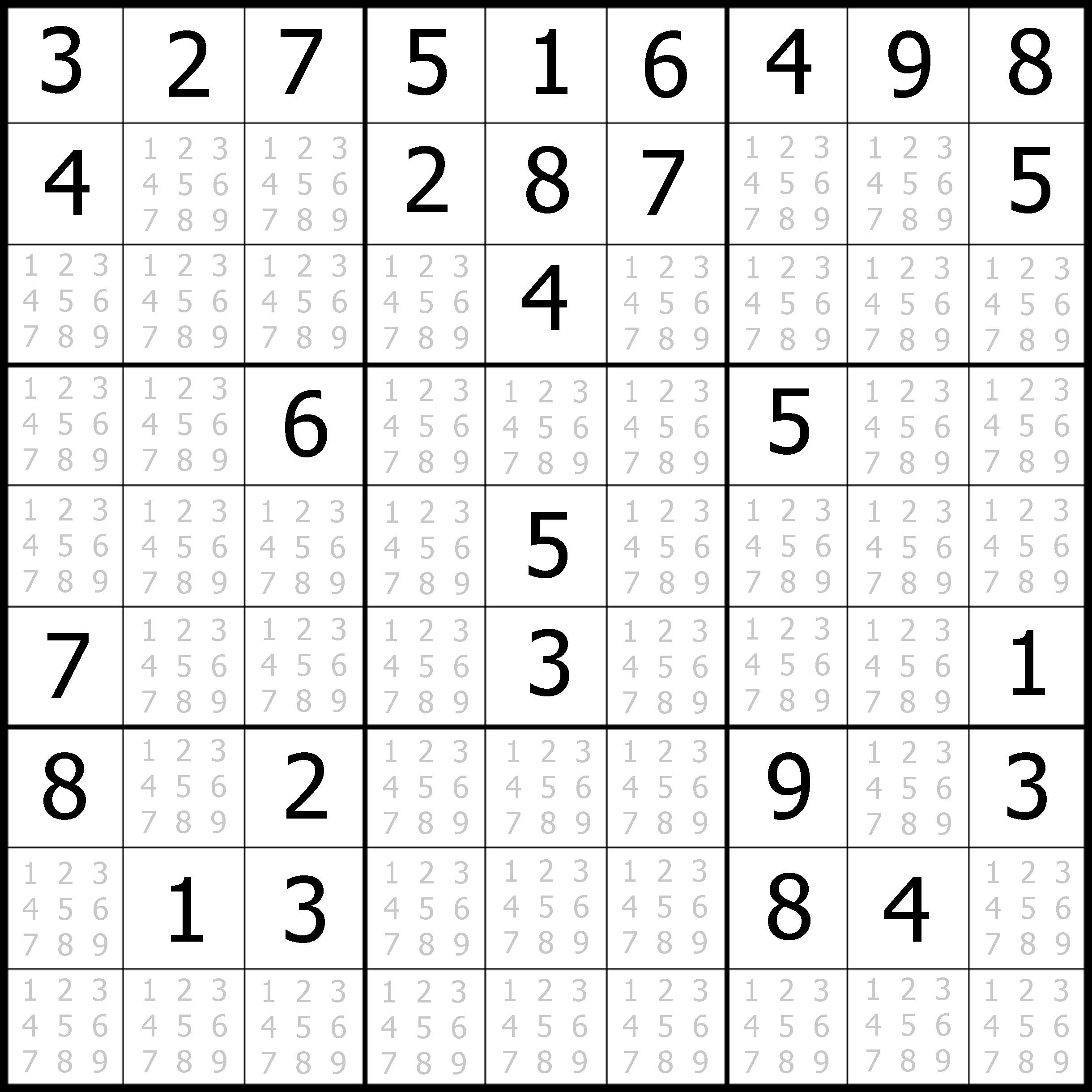 Sudoku Printable | Free, Medium, Printable Sudoku Puzzle #1 | My - Printable Sudoku Puzzles Krazydad