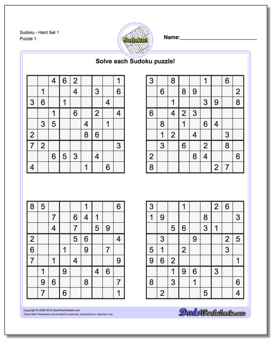 printable sudoku