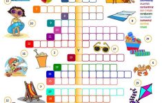 Summer Holidays - Crossword Worksheet - Free Esl Printable - Printable Crossword Puzzles Summer Holidays