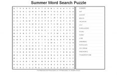 Summer Worksheets: Summer Word Search Puzzle - Primarygames - Play - Summer Crossword Puzzle Free Printable