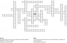 Sun &amp; Stars Crossword - Wordmint - Printable Crosswords The Sun
