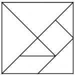 Tanagram Template | Brain Games | Wiskunde Spelletjes, Wiskunde   Printable Tangram Puzzle Templates