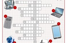Technical Things Crossword Puzzle Worksheet - Free Esl Printable - Printable Office Puzzles