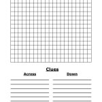 Template For Crossword Puzzle. Crossword Template Daily Dose Of   Printable Blank Crossword