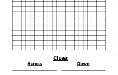 Template For Crossword Puzzle. Crossword Template Daily Dose Of - Printable Blank Crossword Puzzles