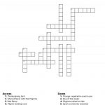 Thanksgiving Crossword Puzzle Free Printable   Free Printable Crossword Puzzles Thanksgiving