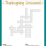 Thanksgiving Crossword Puzzle Free Printable   Picture Crossword Puzzles Printable