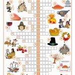 Thanksgiving Crossword Puzzle Worksheet   Free Esl Printable   Printable Thanksgiving Crossword