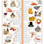 Thanksgiving Crossword Puzzle Worksheet   Free Esl Printable   Printable Thanksgiving Crossword Puzzles