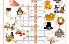 Thanksgiving Crossword Puzzle Worksheet - Free Esl Printable - Printable Thanksgiving Puzzle