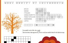 Thanksgiving Puzzles Printables | *holidays We Celebrate - Thanksgiving Crossword Puzzles Printable Free
