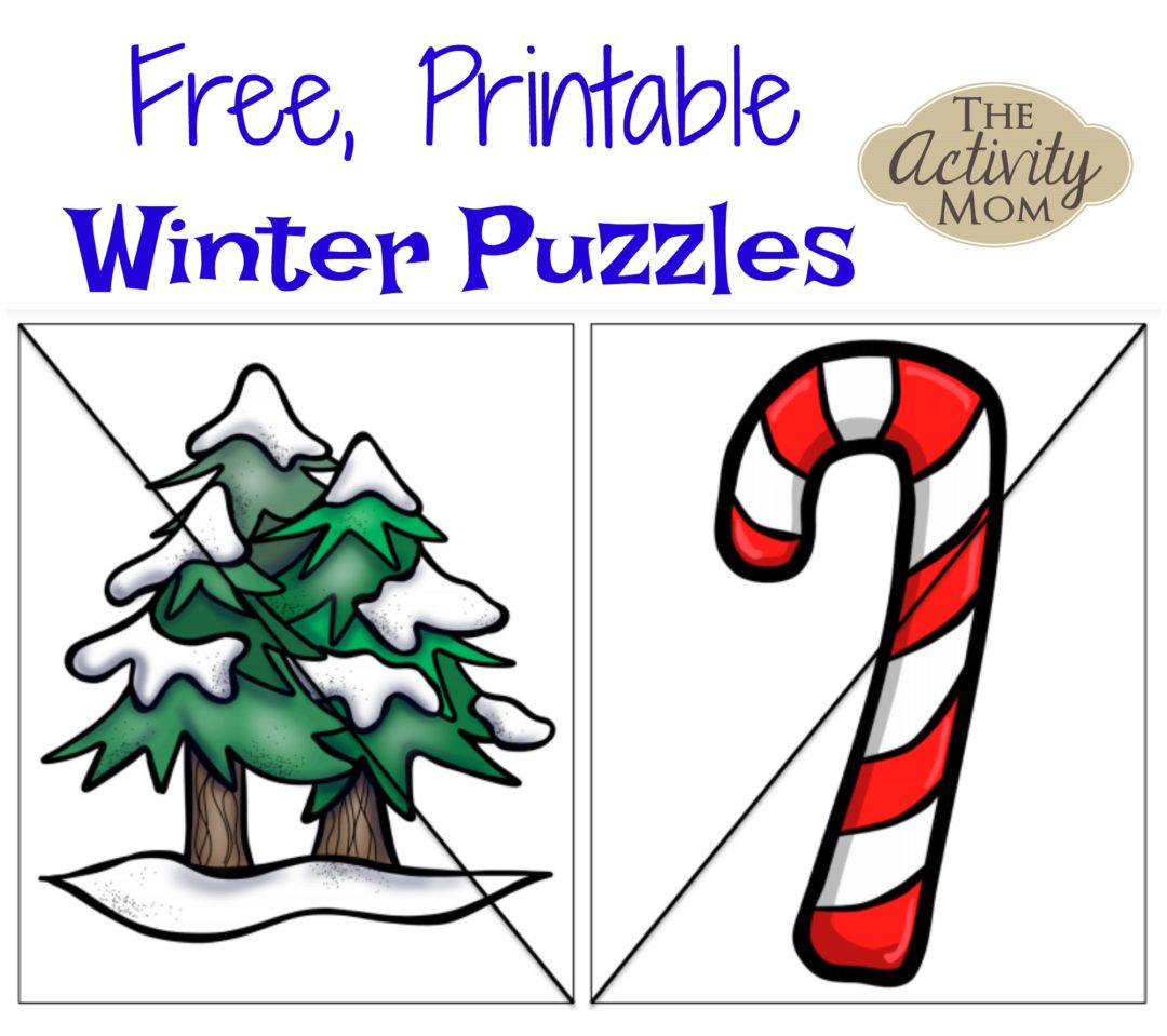 The Activity Mom - Free Printable Winter Puzzles - The Activity Mom - Printable Puzzles Winter