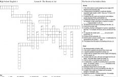 The Beauty Of Art Crossword Puzzle Worksheet - Free Esl Printable - Free Printable Vocabulary Crossword Puzzles
