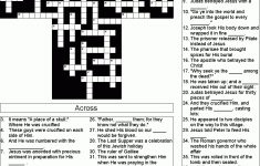 The Easter Story Crossword Puzzle | Bible Crosswords/word Search - Easter Crossword Puzzle Printable Worksheets