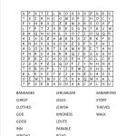 The Good Samaritan Crossword Puzzle (Free Printable)   Parables   Printable Bible Puzzles