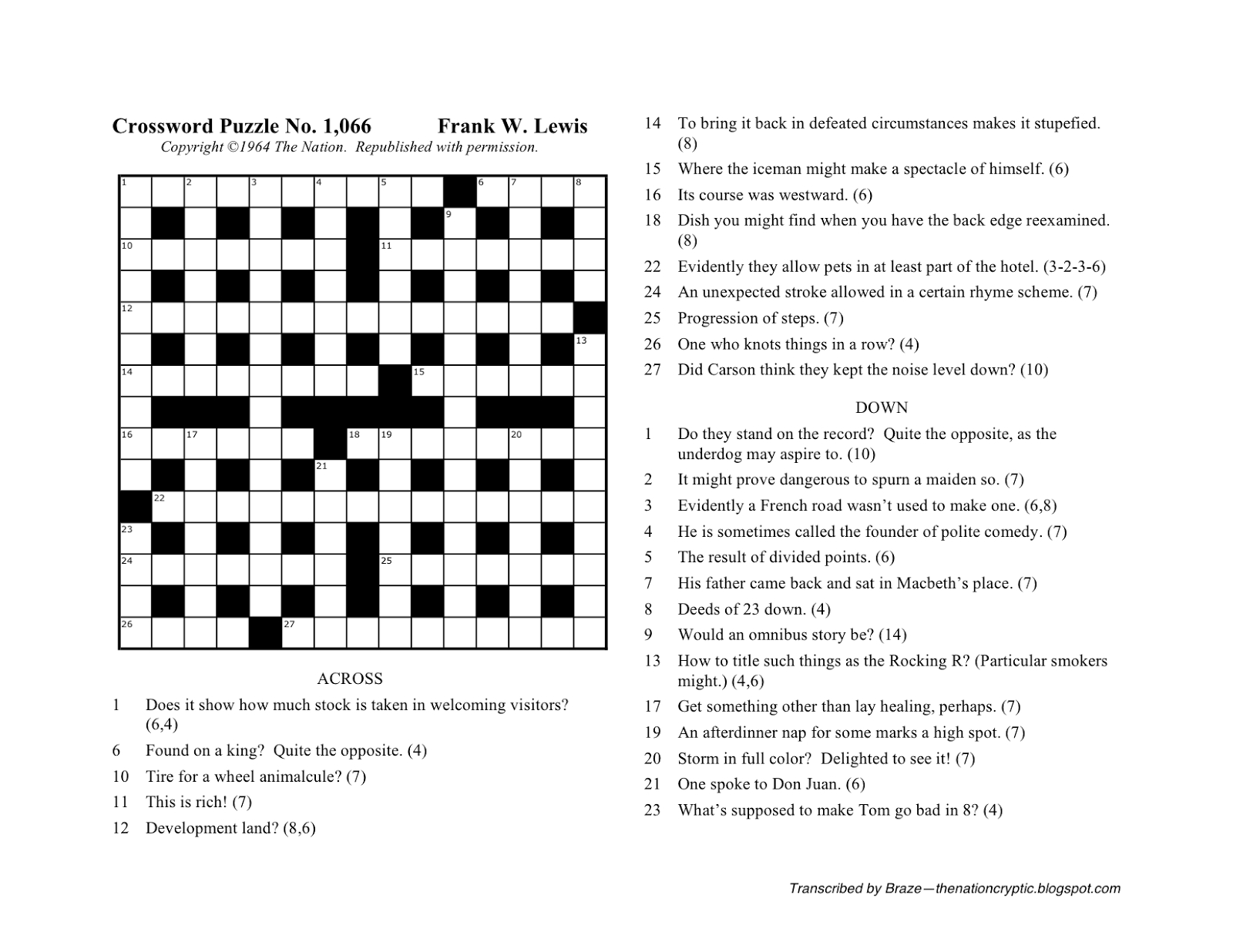 printable crossword puzzles wsj printable crossword puzzles