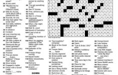 The New York Times Crossword In Gothic: April 2013 - La Times Printable Crossword 2014