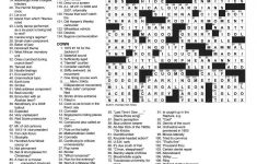 The New York Times Crossword In Gothic: August 2011 - Printable Crossword Puzzles 2011
