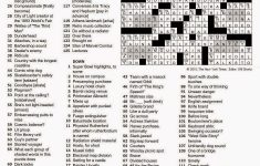 The New York Times Crossword In Gothic: February 2015 - La Times Crossword Puzzle Printable Version
