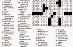 The New York Times Crossword In Gothic: November 2014 - La Times Printable Crossword 2014