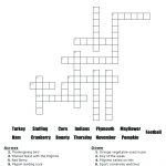 The Weekcom Puzzles Math Thanksgiving Crossword Puzzle Crosswords   Grade 2 Crossword Puzzles Printable