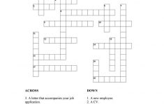 The World Of Work Crossword Worksheet - Free Esl Printable - Printable Crossword Puzzles Job