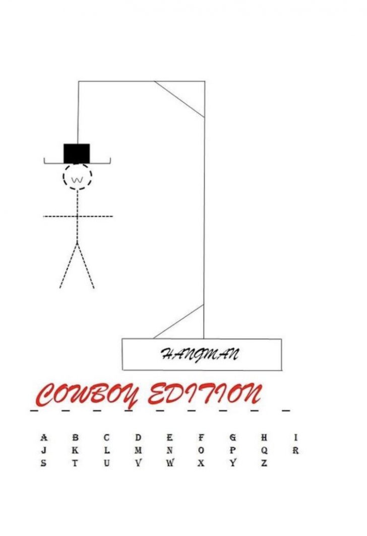 This Cowboy Hangman Word Game Is Perfect For Classrooms And Small ...