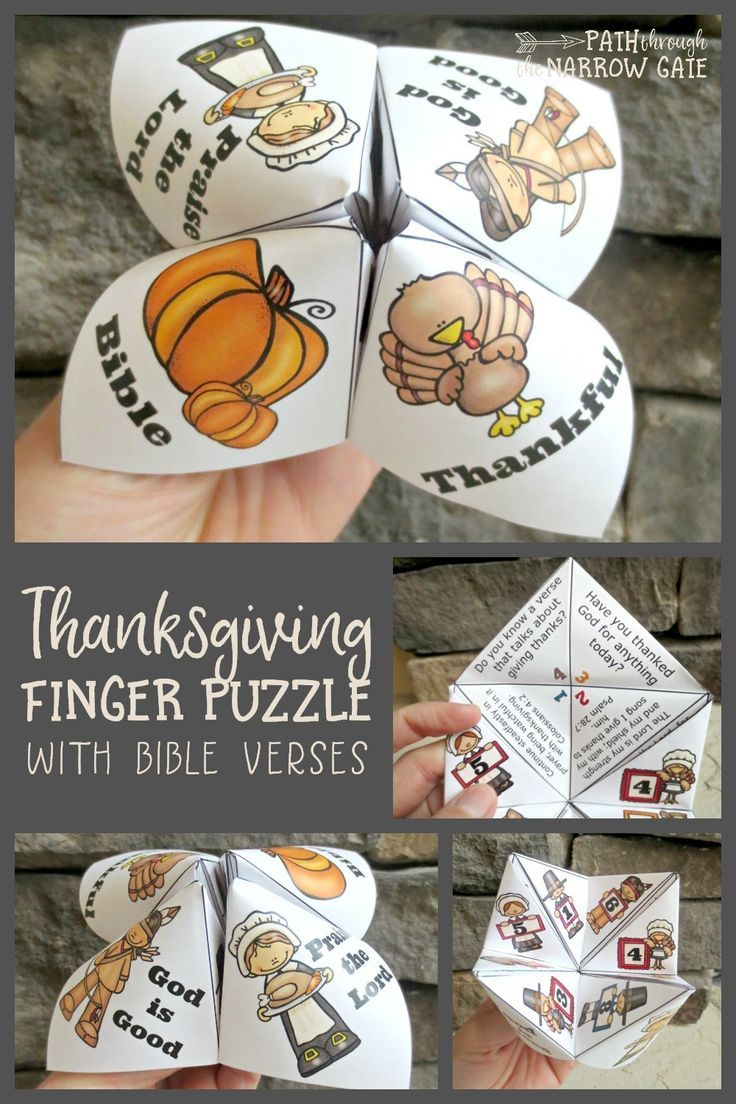 This Finger Puzzle Is So Much Fun! I Love The Thanksgiving Bible - Printable Christmas Finger Puzzle With Bible Verses