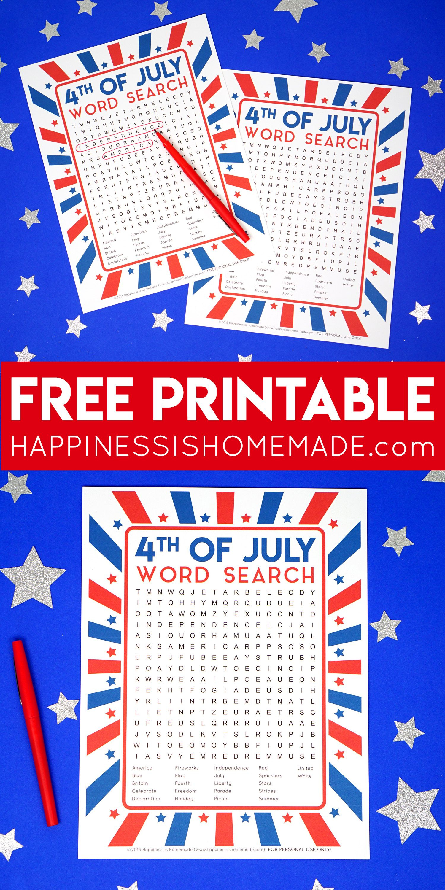 This Fun Printable 4Th Of July Word Search Puzzle Is A Ton Of Fun - Printable July 4Th Puzzles