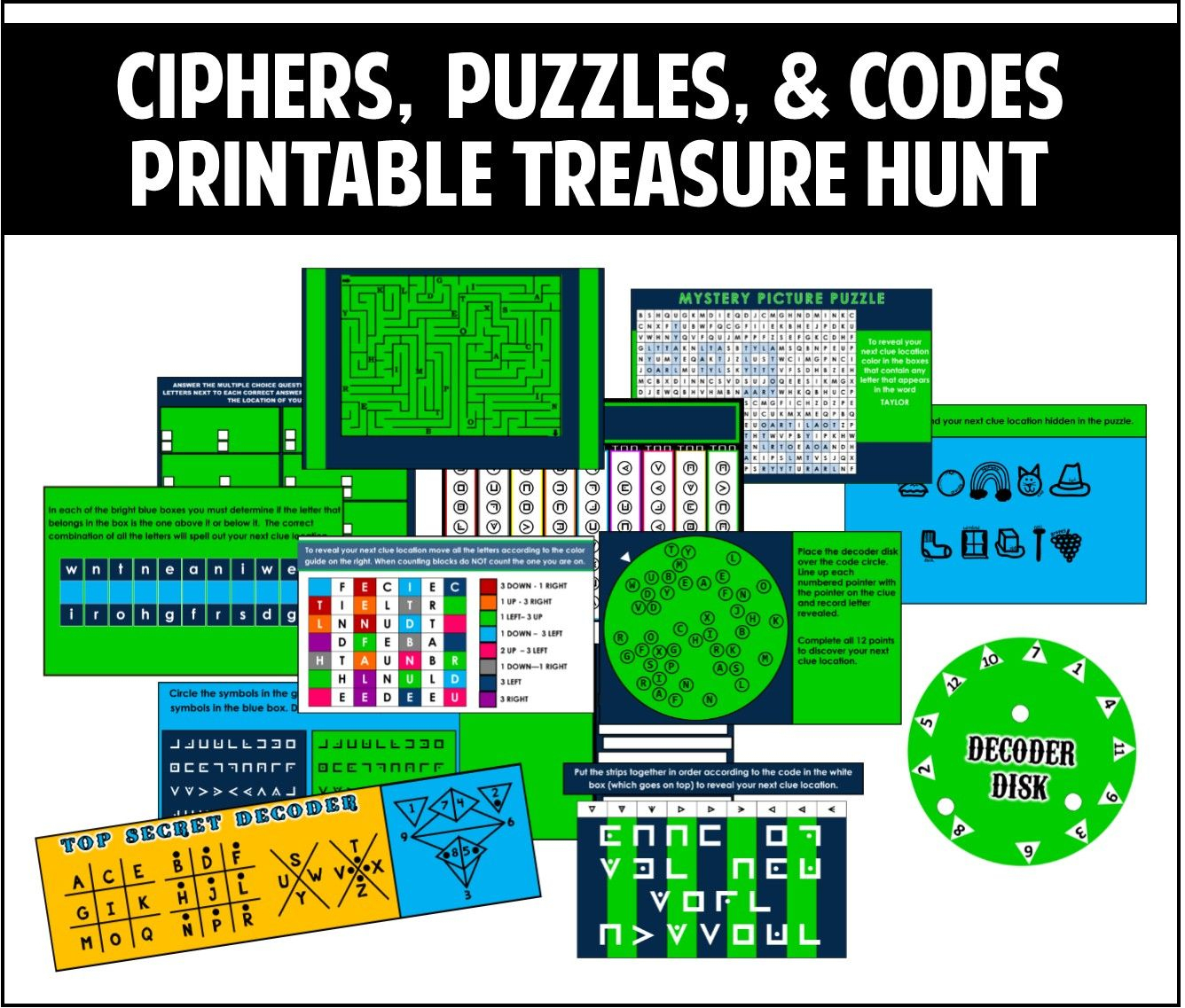 This Printable Treasure Hunt Is All About Ciphers, Puzzles, And - Printable Decoder Puzzles