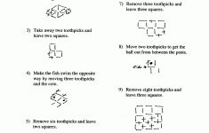 Toothpick Puzzles | Activity | Education - Printable Toothpick Puzzles