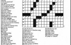 Top 10+ Crossword Puzzles Printable Free Usa Today 2018 | Indoprabot - Printable Crossword Puzzle Usa Today