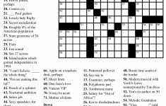 Top Crossword Puzzle Printable Ny Times ~ Themarketonholly - Free - Free Printable Ny Times Crossword Puzzles