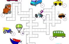Transport Crossword Worksheet - Free Esl Printable Worksheets Made - Printable Transportation Puzzles