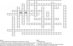 Us History Crossword Puzzle Crossword - Wordmint - Printable History Crossword Puzzles