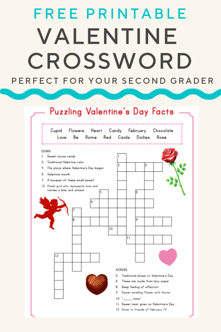 Valentine Crossword | Valentine&amp;#039;s Day | Valentines Day Words - Printable Christian Valentine Puzzles