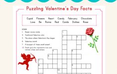 Valentine Crossword | Valentine's Day | Valentines Day Words - Printable Crossword Puzzles #3