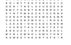 Valentine's Day Word Search Puzzle: Free Worksheet For February 14 - February Crossword Puzzle Printable