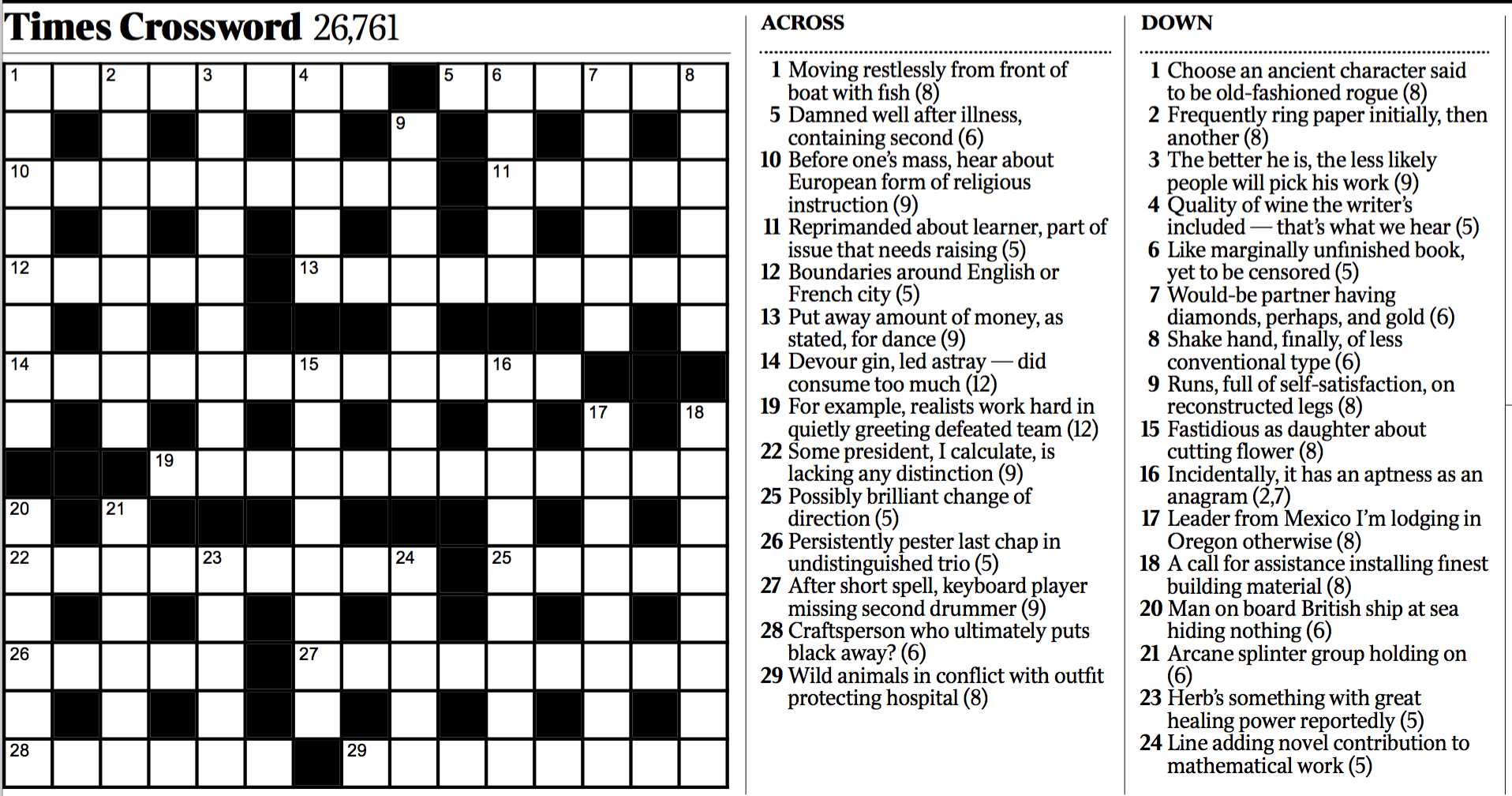 Variety: Cryptic Crossword - The New York Times - Printable Ny Times Crossword Puzzles