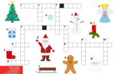 Vector Christmas, New Year Crossword In English. Stock Vector - New Year Crossword Puzzle Printable