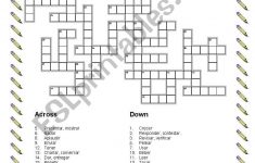Verbs Crossword-Puzzle - Esl Worksheetdiamicar - Verbs Crossword Puzzle Printable