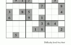 Very Hard Sudoku Puzzle To Print 5 - Printable Sudoku Puzzles Pdf