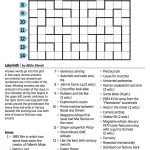 Wall Street Journal Crossword Contest   Journal Foto And Wallpaper   Wall Street Journal Crossword Puzzle Printable