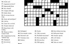 Washington Post Crossword Puzzle Printable (73+ Images In Collection - Printable Jumbo Crossword