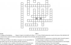 Wellness Crossword Puzzle Crossword - Wordmint - Printable Wellness Crossword Puzzles